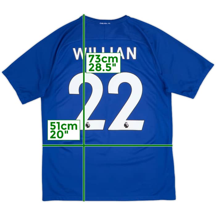 2017-18 Chelsea Home Shirt Willian #22 - 8/10 - (L)
