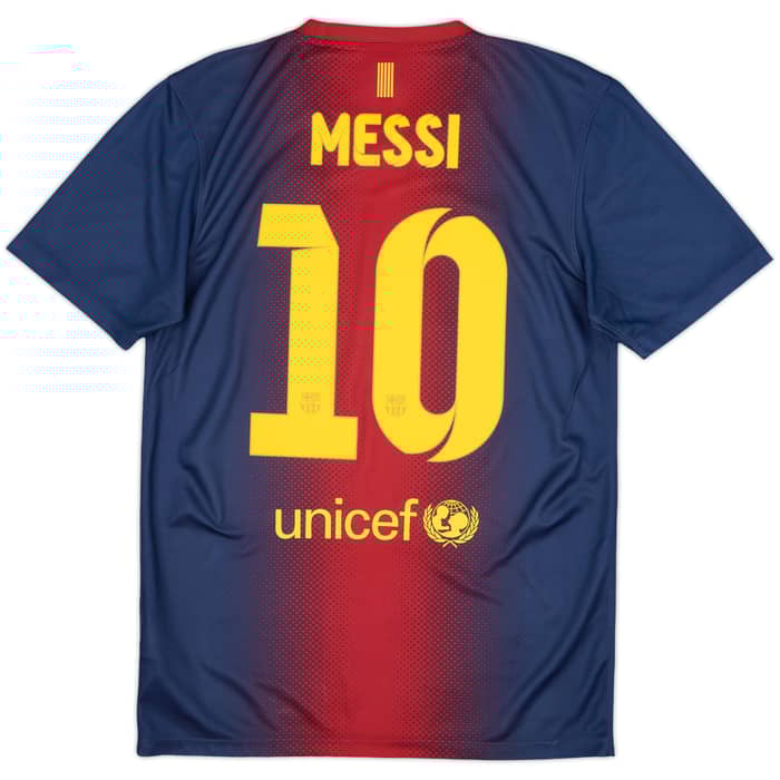 2012-13 Barcelona Basic Home Shirt Messi #10 - 7/10 - (S)