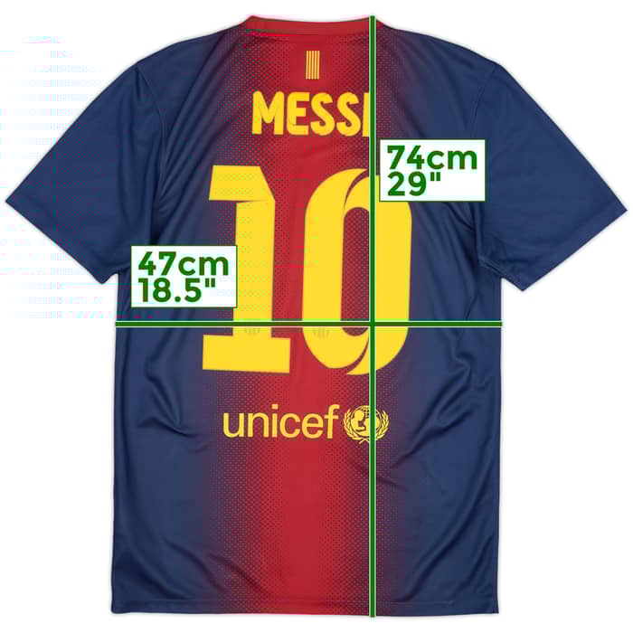 2012-13 Barcelona Basic Home Shirt Messi #10 - 7/10 - (S)
