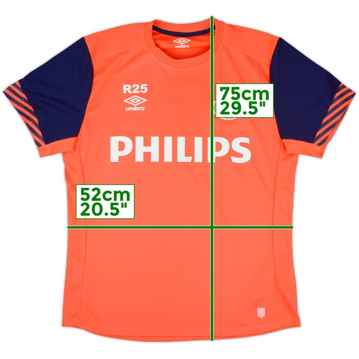 2015-16 PSV Reserves Player Issue Umbro Training Shirt #25 - 8/10 - (L)