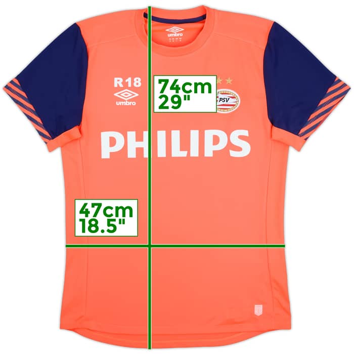 2015-16 PSV Umbro Reserves Player Issue Training Shirt #18 - 8/10 - (M)