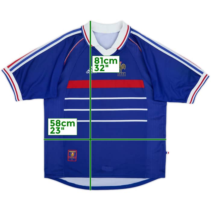 1998-00 France Home Shirt - 8/10 - (XL)