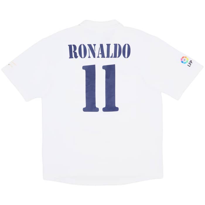 2002-03 Real Madrid Centenary Home Shirt Ronaldo #11 - 8/10 - (L)