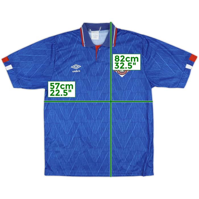 1989-91 Oldham Home Shirt - 10/10 - (L)