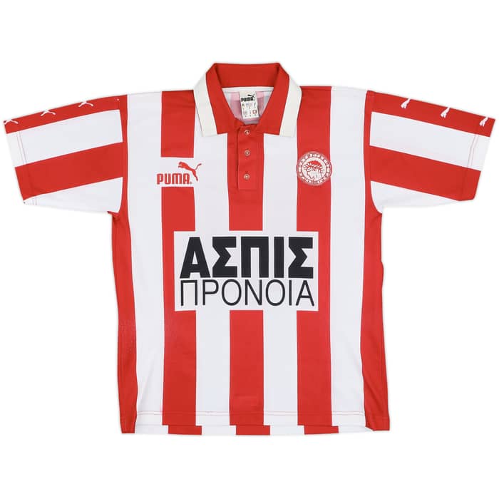 1997-99 Olympiakos Home Shirt - 8/10 - (L)