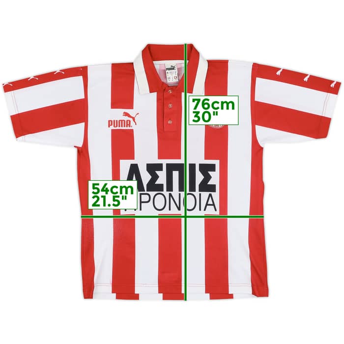 1997-99 Olympiakos Home Shirt - 8/10 - (L)