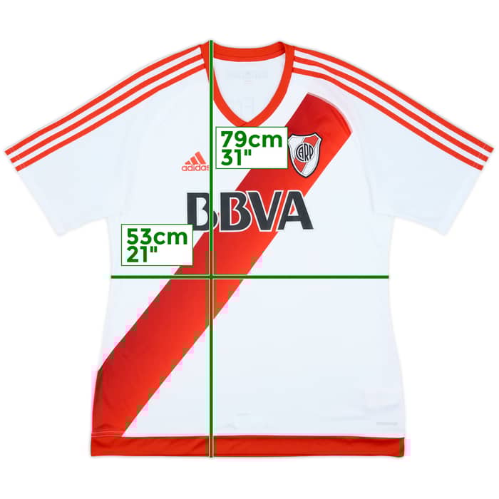 2015-16 River Plate Home Shirt - 9/10 - (XL)