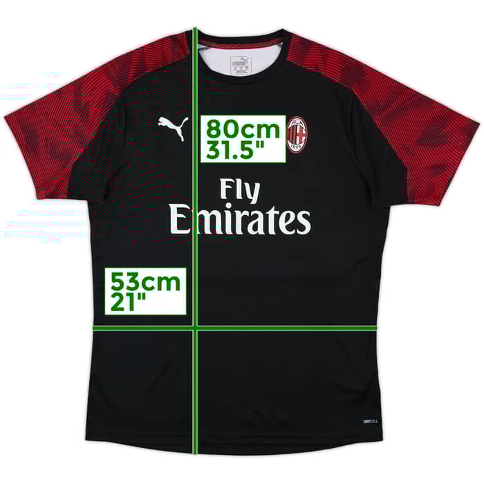 2019-20 AC Milan Puma Training Shirt - 10/10 - (XL)