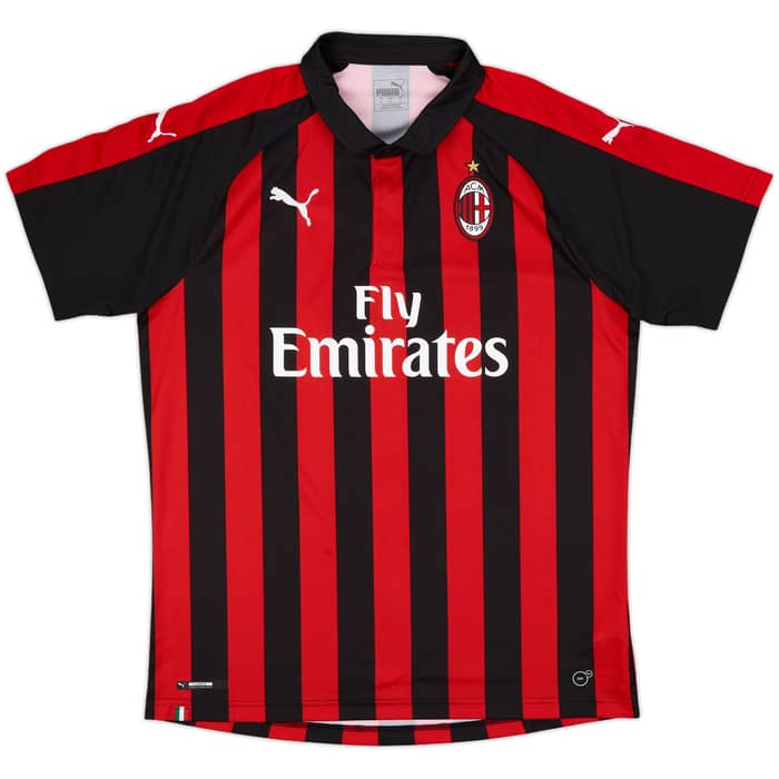 2018-19 AC Milan Home Shirt - 9/10 - (XL)