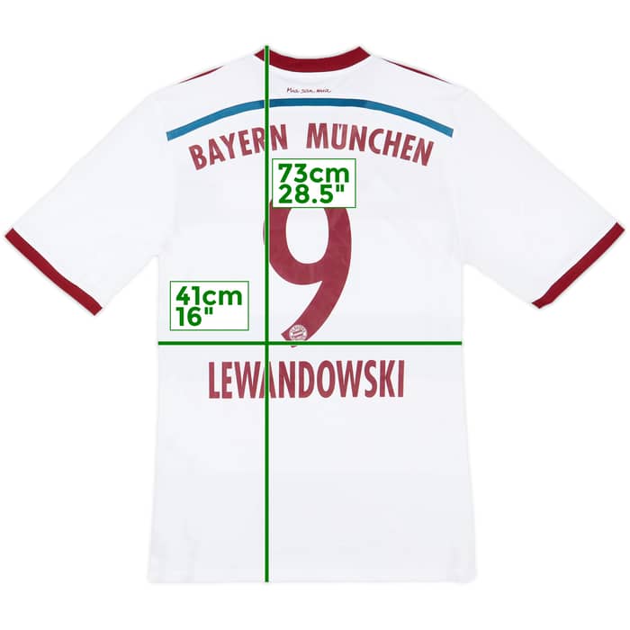 2014-15 Bayern Munich Away Shirt Lewandowski #9 - 8/10 - (S)