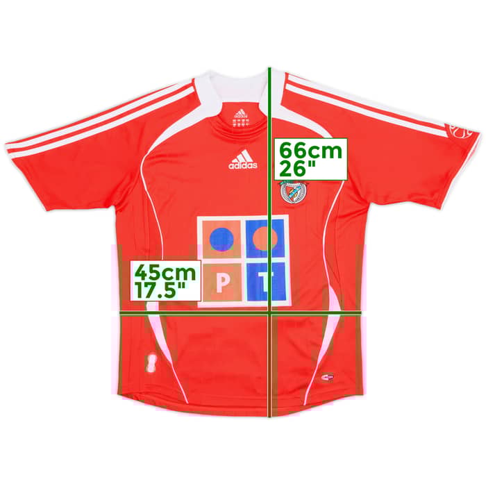 2006-07 Benfica Home Shirt - 7/10 - (L.Boys)