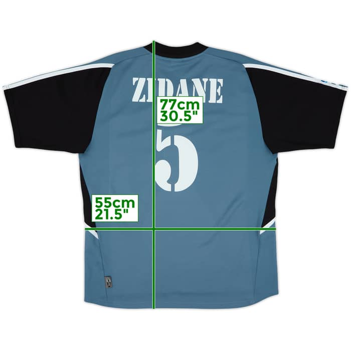 2001 Real Madrid Third Shirt Zidane #5 - 7/10 - (M)