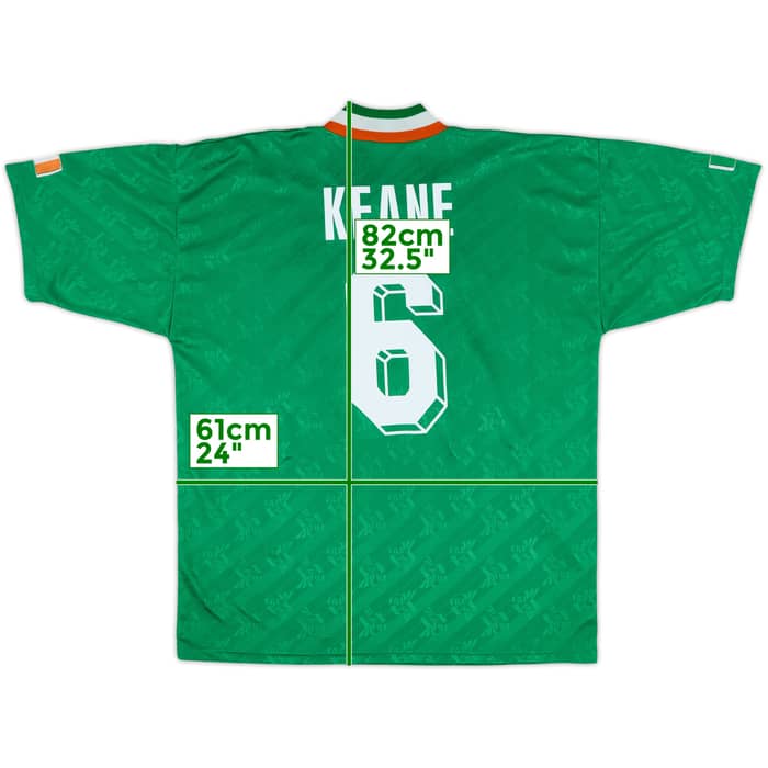 1994 Ireland Home Shirt Keane #6 - 8/10 - (L)