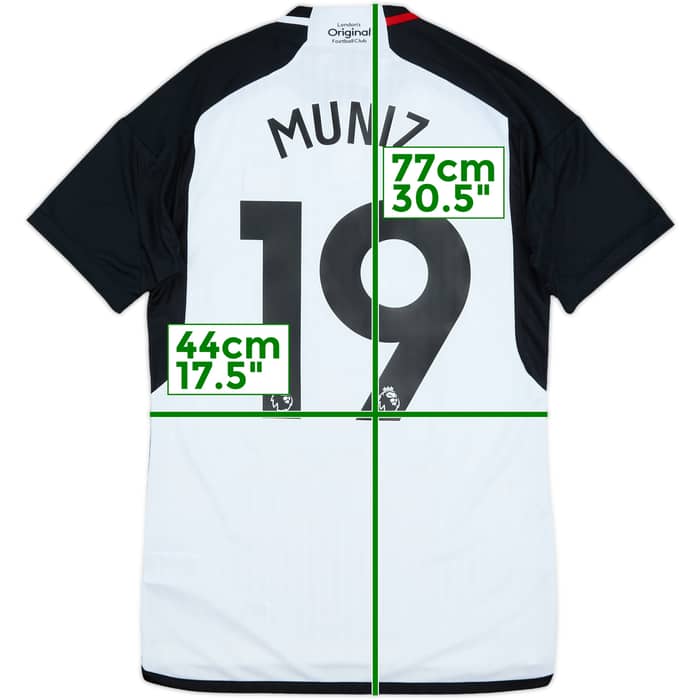 2023-24 Fulham Home Shirt Muniz #19 (S)