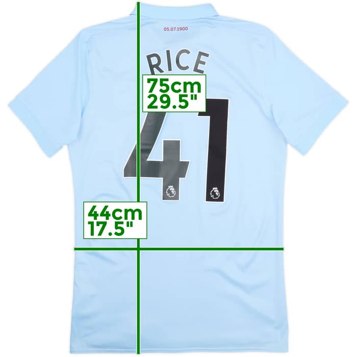 2017-18 West Ham Third Shirt Rice #41 - 6/10 - (S)