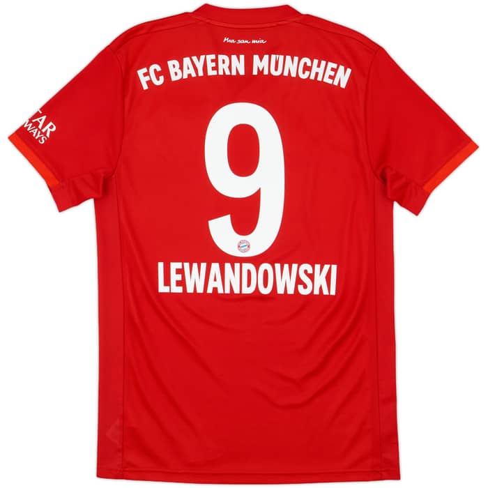 2019-20 Bayern Munich Home Shirt Lewandowski #9 - 9/10 - (S)