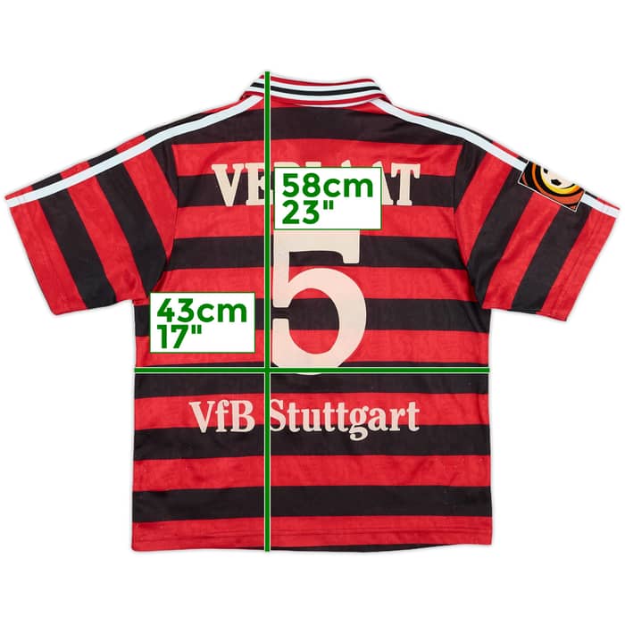 1998-99 Stuttgart Away Shirt Verlaat #5 - 8/10 - (L.Boys)