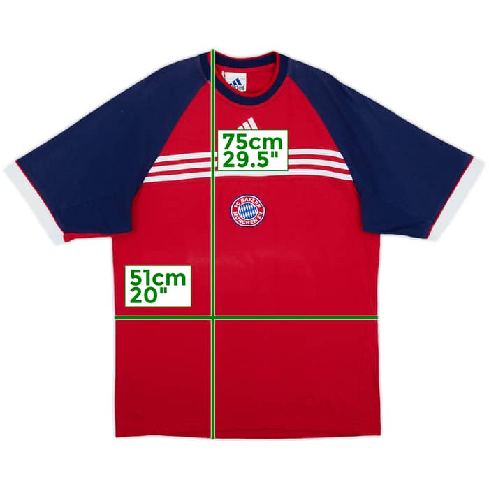 1998-99 Bayern Munich adidas Cotton Tee - 9/10 - (L)