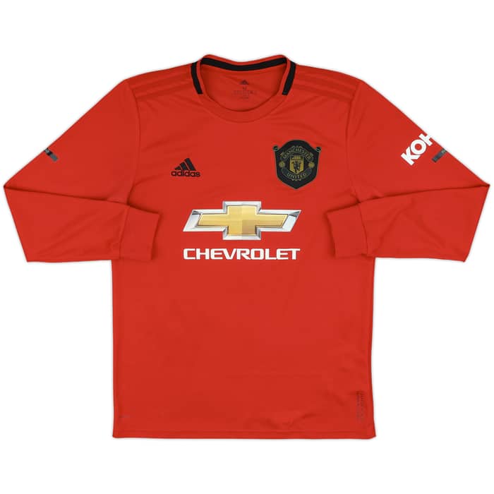 2019-20 Manchester United Home L/S Shirt B.Fernandes #18 - 6/10 - (M)