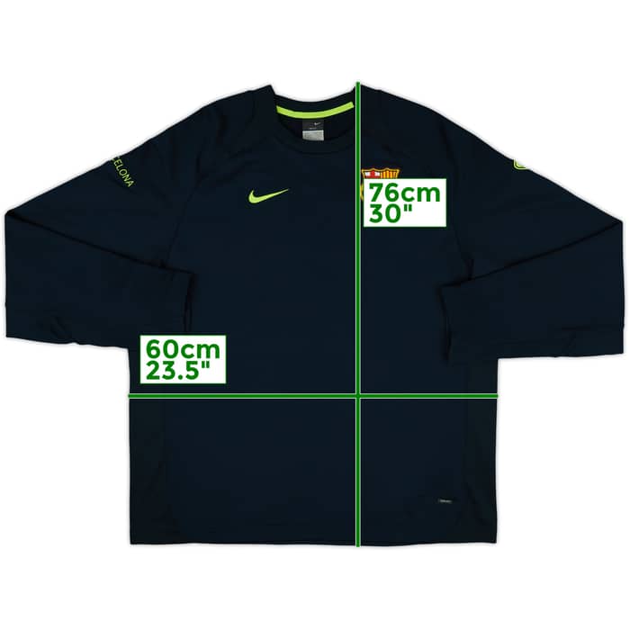 2005-06 Barcelona Nike Sweat Top - 8/10 - (L)