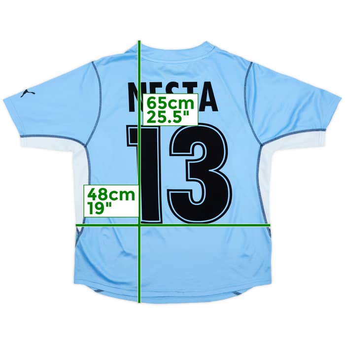 2001-02 Lazio Home Shirt Nesta #13 - 8/10 - (S)