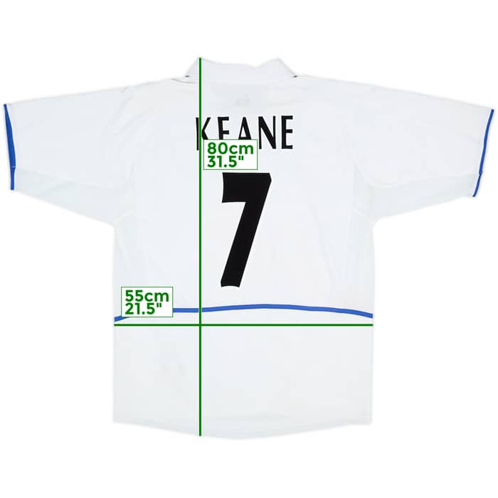 2002-03 Leeds United Home Shirt Keane #7 - 8/10 - (L)
