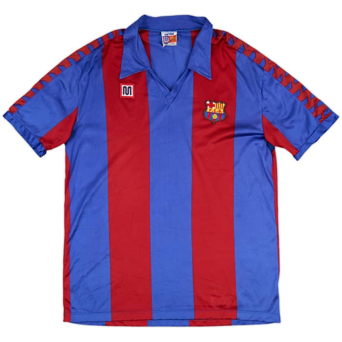 1984-89 Barcelona Home Shirt - 8/10 - (XL)