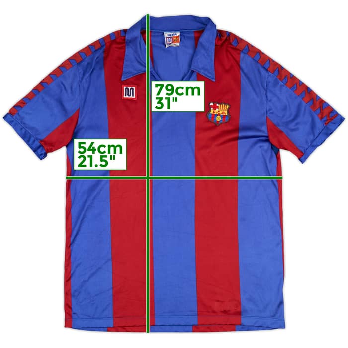 1984-89 Barcelona Home Shirt - 8/10 - (XL)