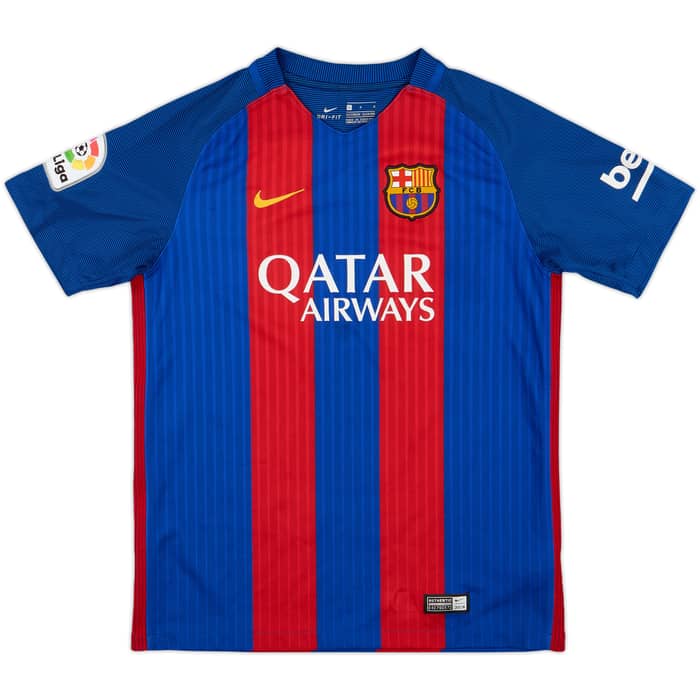 2016-17 Barcelona Home Shirt - 8/10 - (L.Boys)