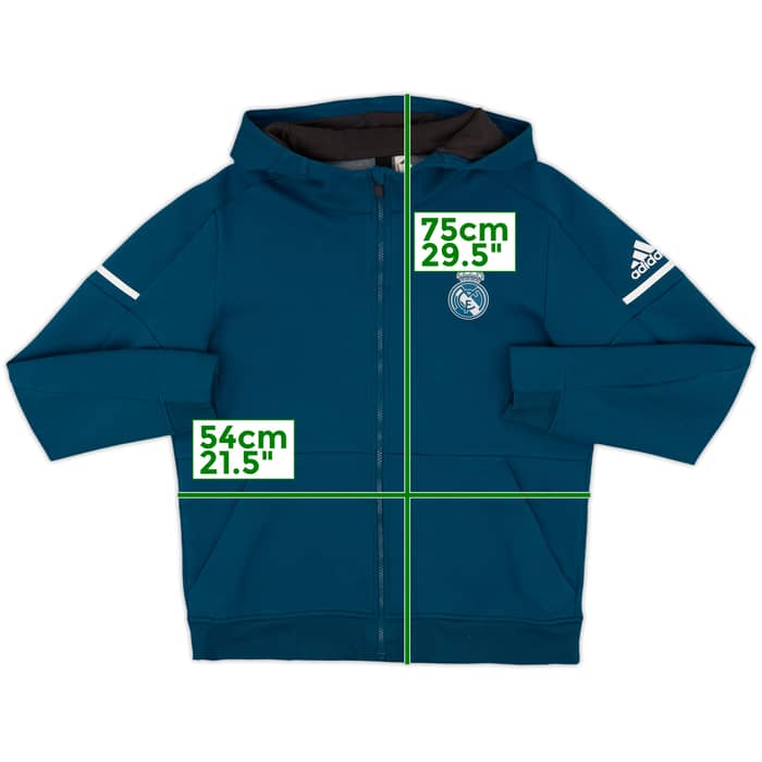 2017-18 Real Madrid adidas Hooded Top - 9/10 - (L)