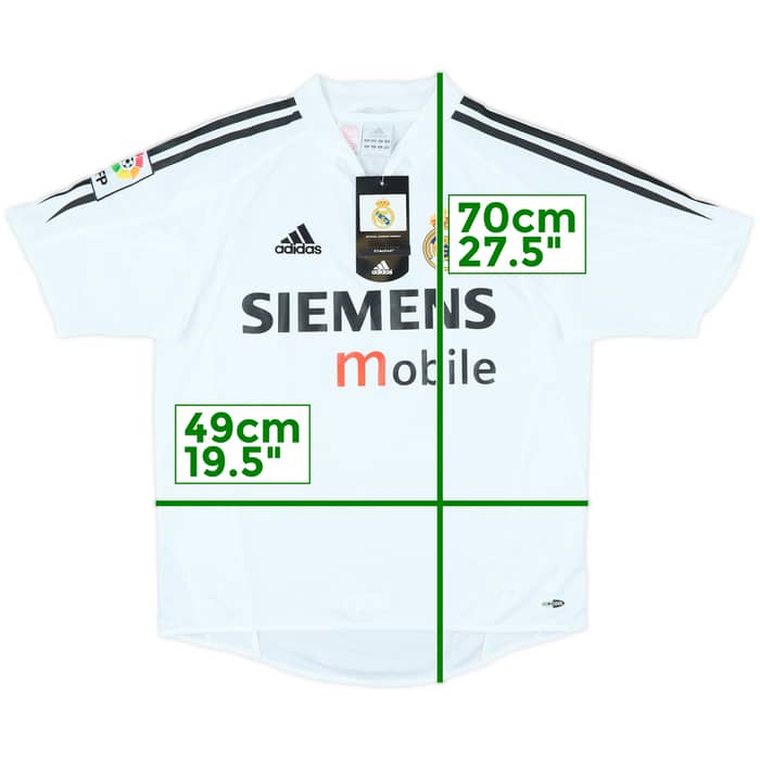 2004-05 Real Madrid Home Shirt (L.Boys)