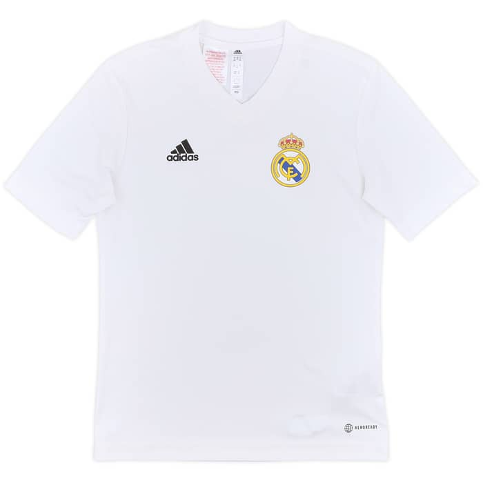 2021-22 Real Madrid adidas Training Shirt - 7/10 - (M.Boys)
