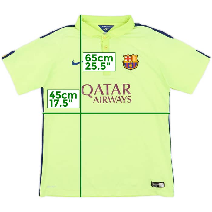 2014-15 Barcelona Third Shirt - 6/10 - (XL.Boys)