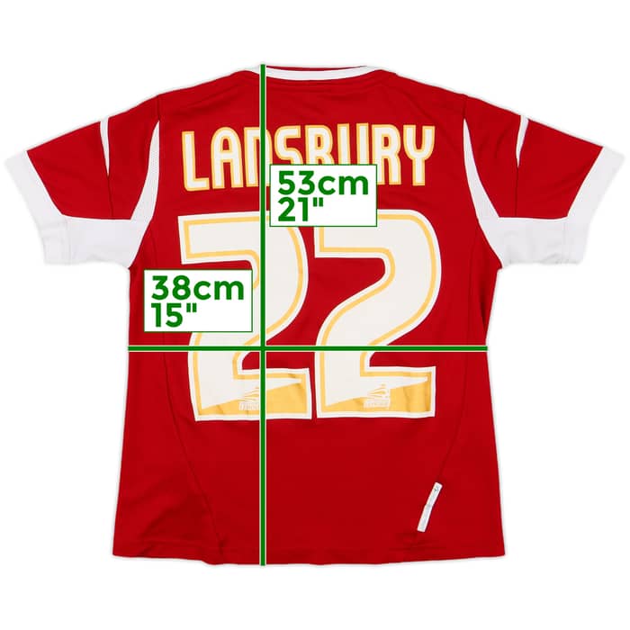 2013-14 Nottingham Forest Home Shirt Lansbury #22 - 7/10 - (M.Boys)