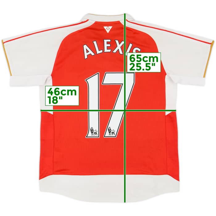 2017-18 Arsenal Home Shirt Alexis #17 - 7/10 - (XL.Boys)