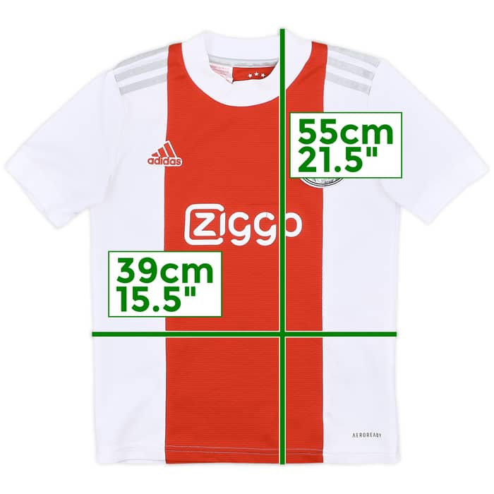 2021-22 Ajax Home Shirt - 9/10 - (S.Boys)