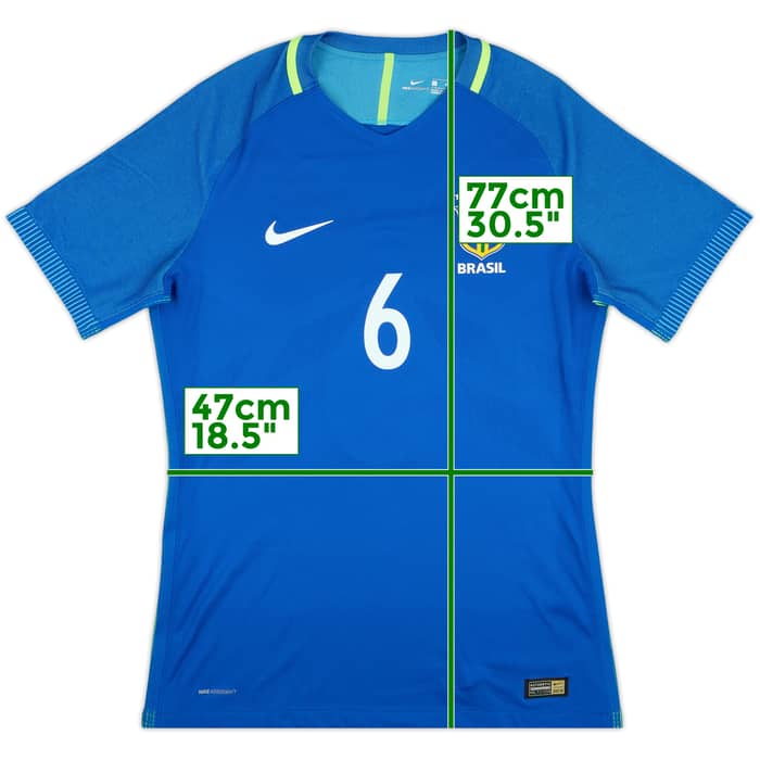 2016-17 Brazil Match Issue Away Shirt #6