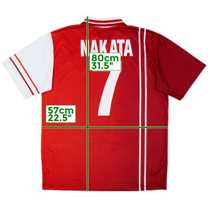 1998-99 Perugia Home Shirt Nakata #7 - 9/10 - (XL)