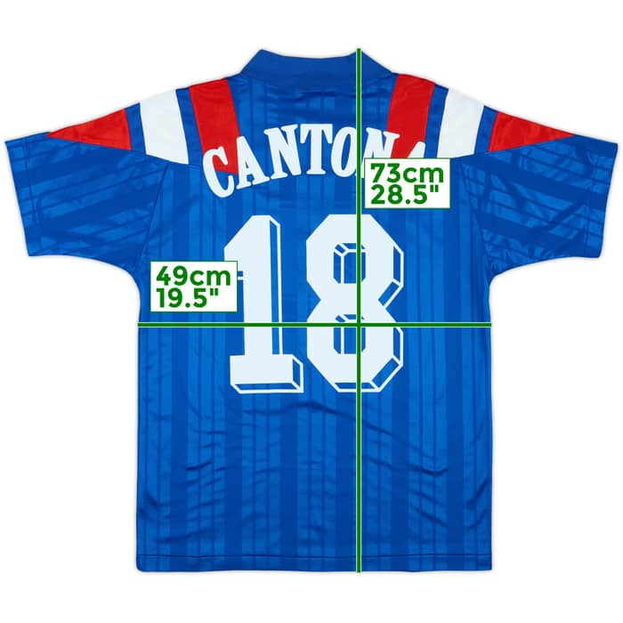 1992-94 France Home Shirt Cantona #18 - 8/10 - (M)