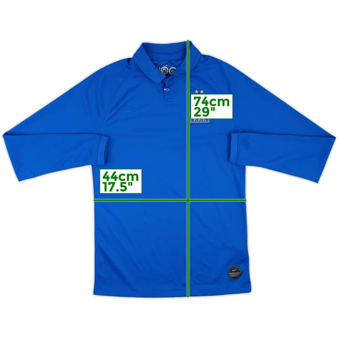 2019 France Centenary Home L/S Shirt - 9/10 - (S)