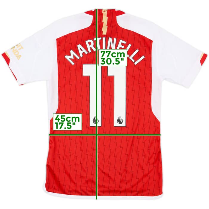 2023-24 Arsenal Home Shirt Martinelli #11 - 10/10 - (S)