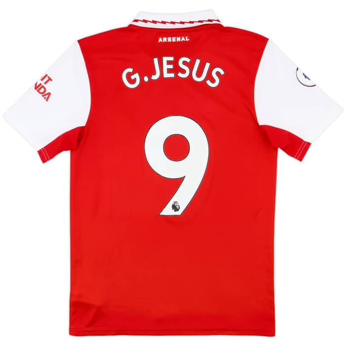 2022-23 Arsenal Home Shirt G.Jesus #9 - 9/10 - (S)