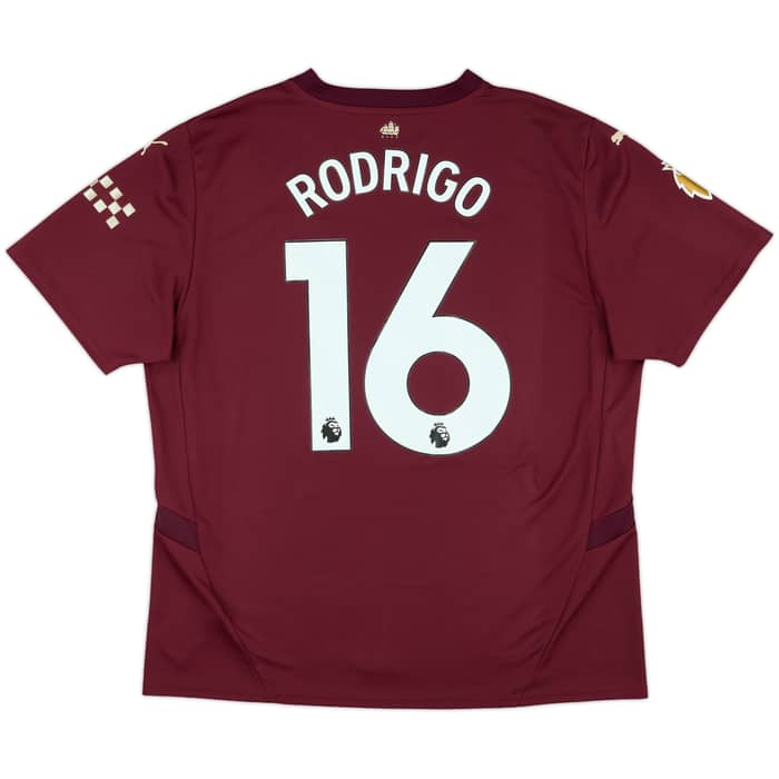 2024-25 Manchester City Third Shirt Rodrigo #16 - 10/10 - (XL)