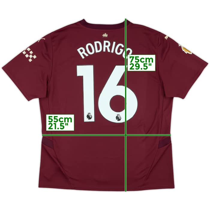 2024-25 Manchester City Third Shirt Rodrigo #16 - 10/10 - (XL)
