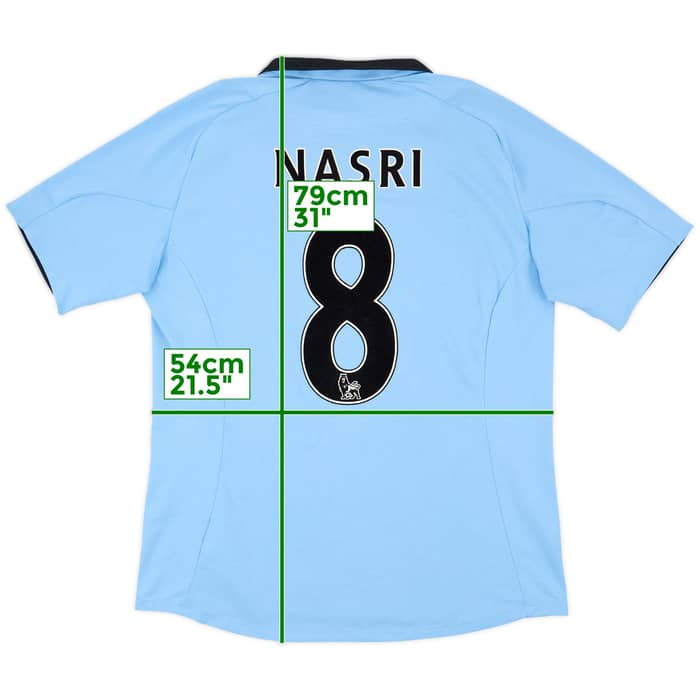 2012-13 Manchester City Home Shirt Nasri #8 - 7/10 - (L)