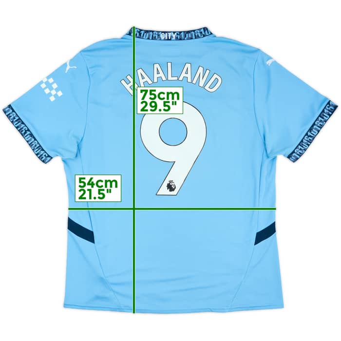 2024-25 Manchester City Home Shirt Haaland #9 - 8/10 - (XL)