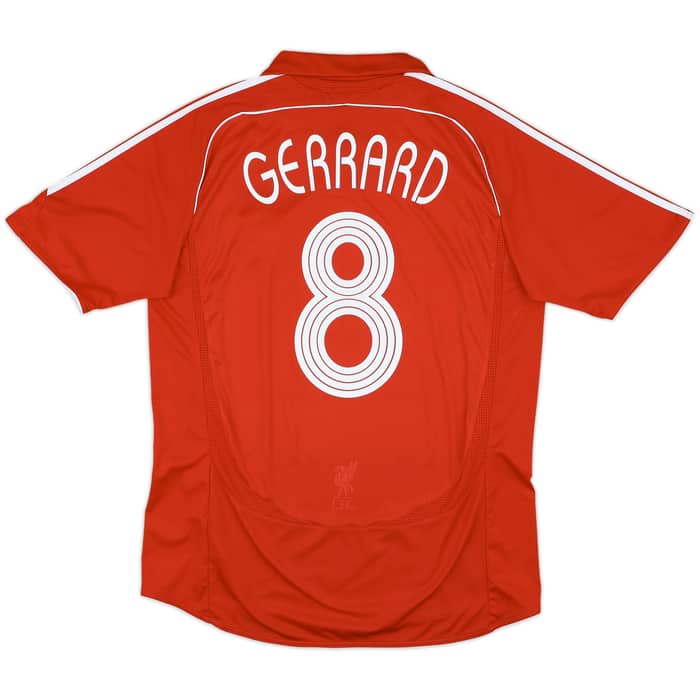 2006-08 Liverpool Home Shirt Gerrard #8 - 7/10 - (L)