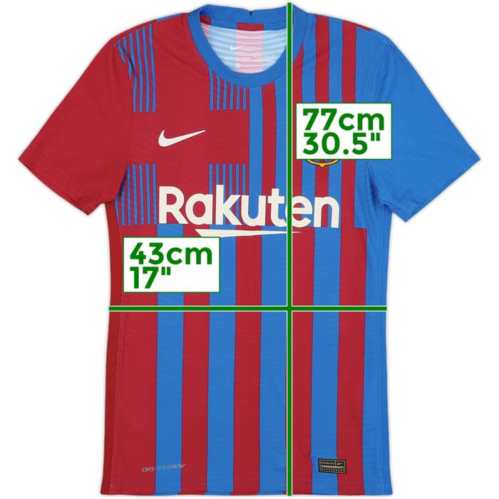 2021-22 Barcelona Authentic Home Shirt - 10/10 - (XS)