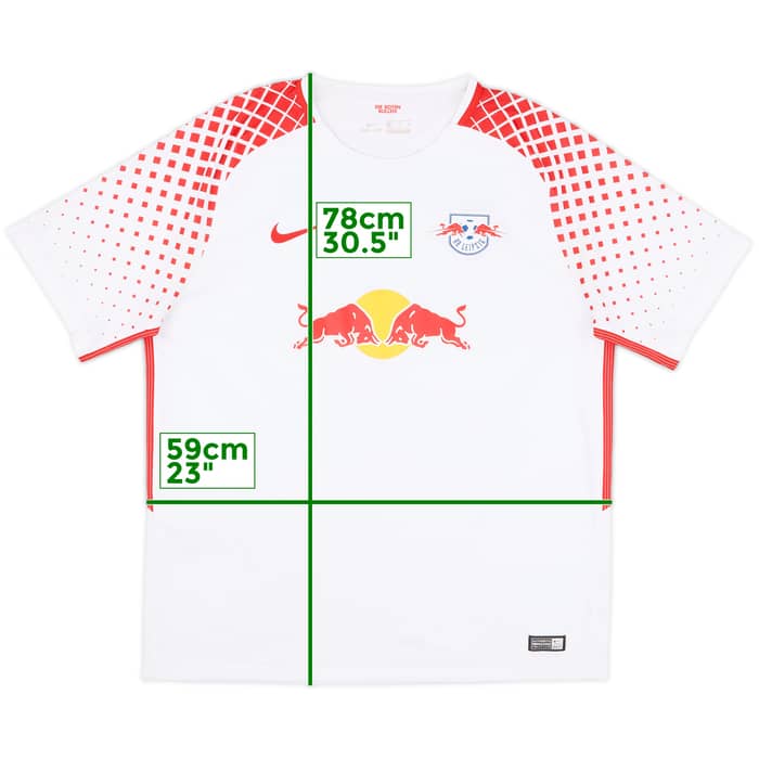 2017-18 RB Leipzig Home Shirt - 8/10 - (XL)