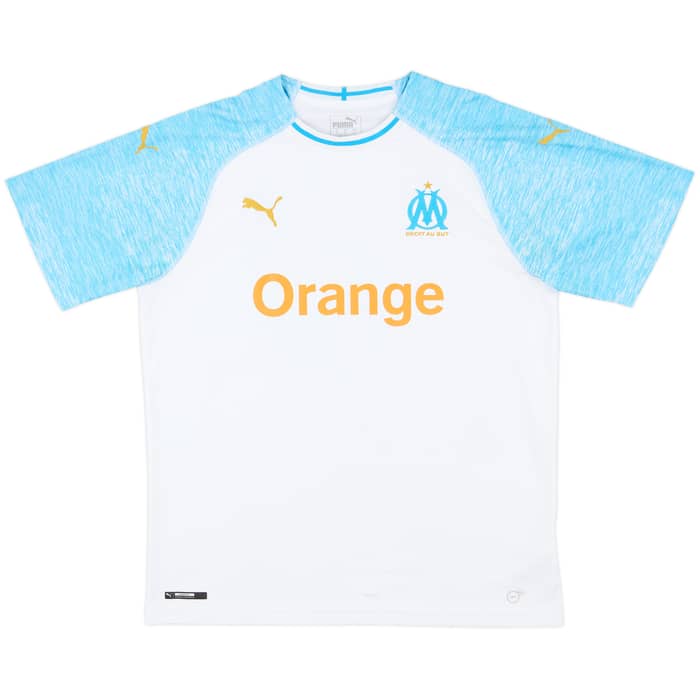 2018-19 Olympique Marseille Home Shirt Strootman #6 - 8/10 - (XL)